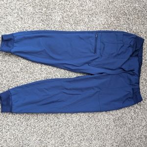 HeartSoul Petite Large Navy Jogger Scrub Pants